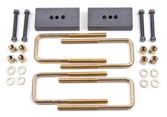 BDS Suspension Block Rear 1 in w/U-Bolts (09-14 Ford F150)