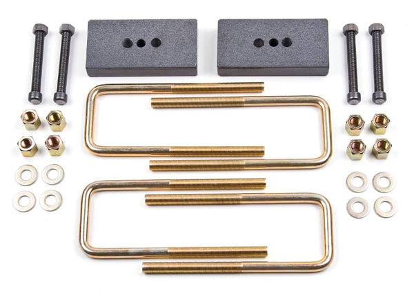 BDS Suspension Block Rear 1 in with U-Bolts (09-14 Ford F150)
