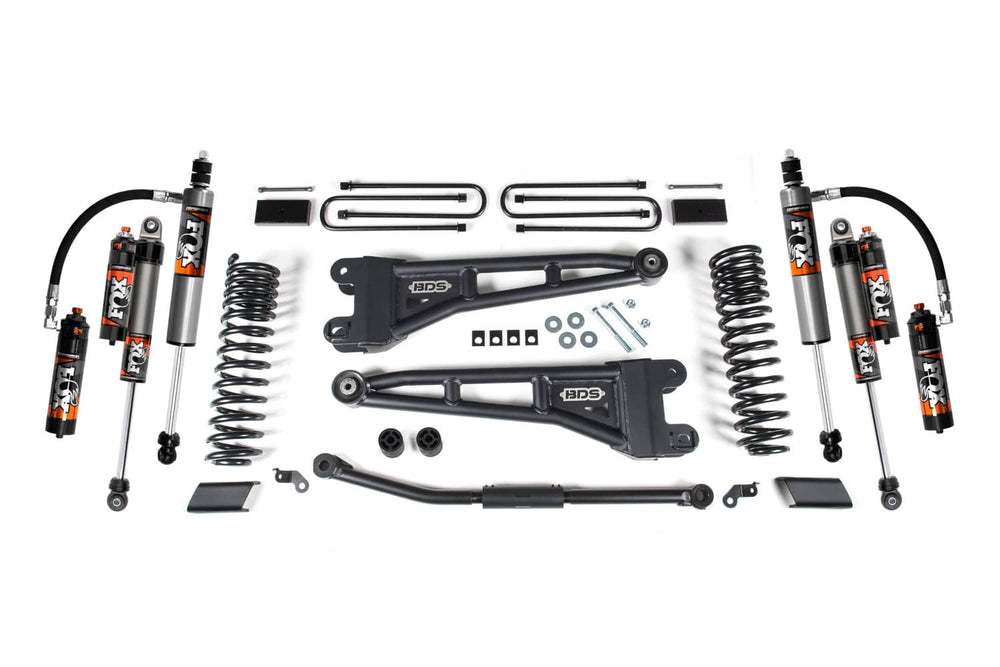 BDS Suspension 2.5" Lift Kit with Radius Arms & Fox 2.5 Performance Elite Shocks | 23-26 F-450/F-550 Super Duty