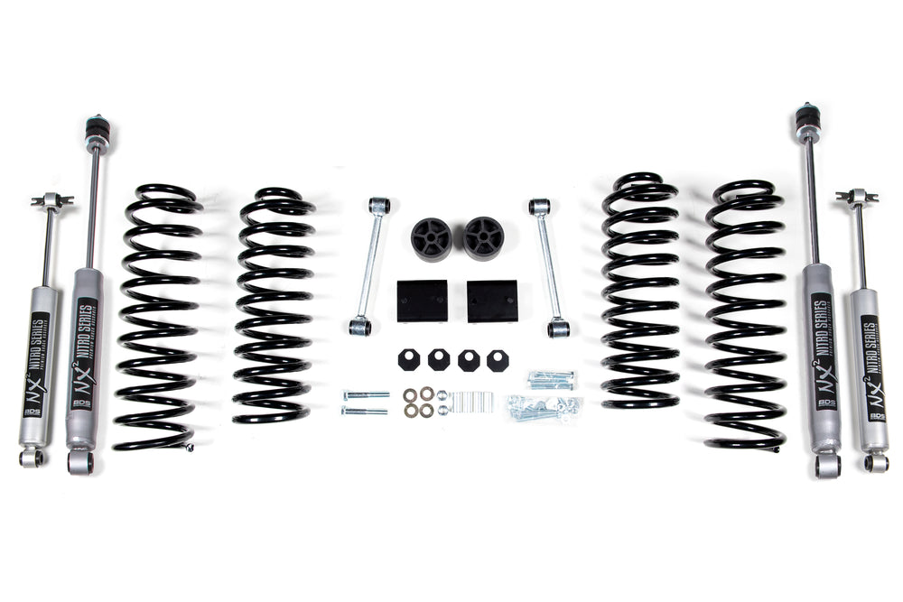 Kit d'élévation BDS entretoise de ressort hélicoïdal 2 po (Jeep Wrangler JK 07-11)