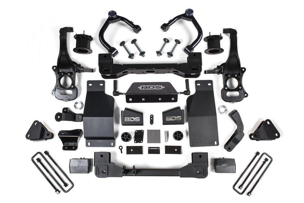 BDS Suspension 4" Lift Kit — 2020-2024 GMC Sierra 1500; 2023-2024 Chevrolet Silverado 1500, select trims (BDS1810H)