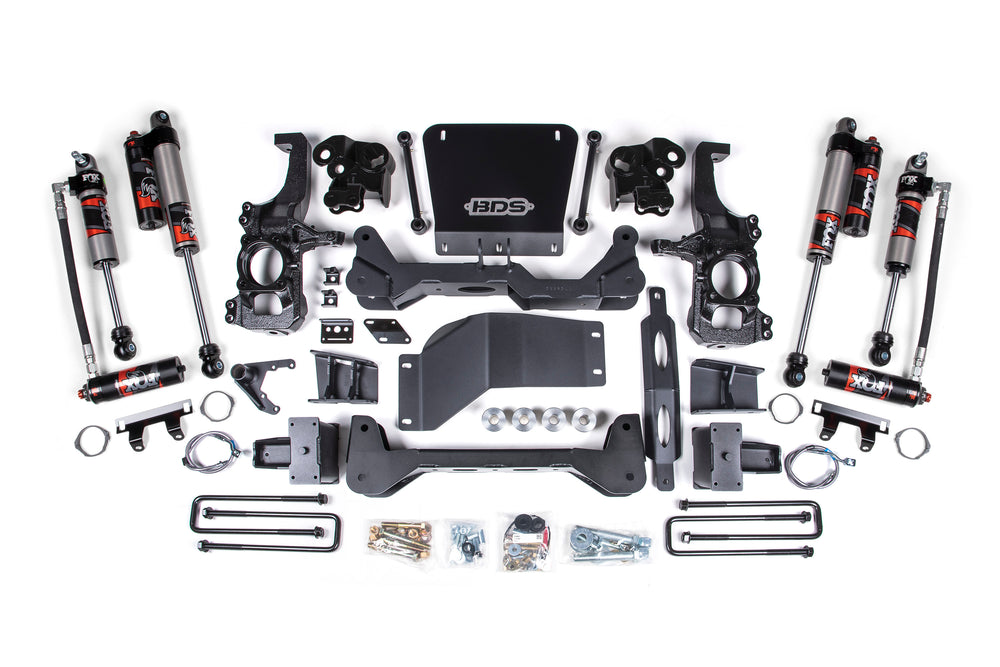 Système de suspension BDS rehaussé de 5 po Bloc de rehausse arrière de 4,5 po avec surcharge 2.5 PES DSC (Chevy/GMC 2500/3500 4RM 20-24)