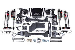 Système de levage BDS 6,5 pouces avec bloc de levage arrière 6 pouces sans lames de renfort 2.5 PES DSC (Chevy/GMC 2500/3500 4RM 20-24)