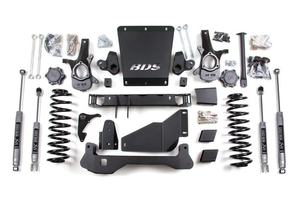 BDS Suspension Lift Kit 6.5-6in High Clearance System w/Coil Spacer (BDS183H)