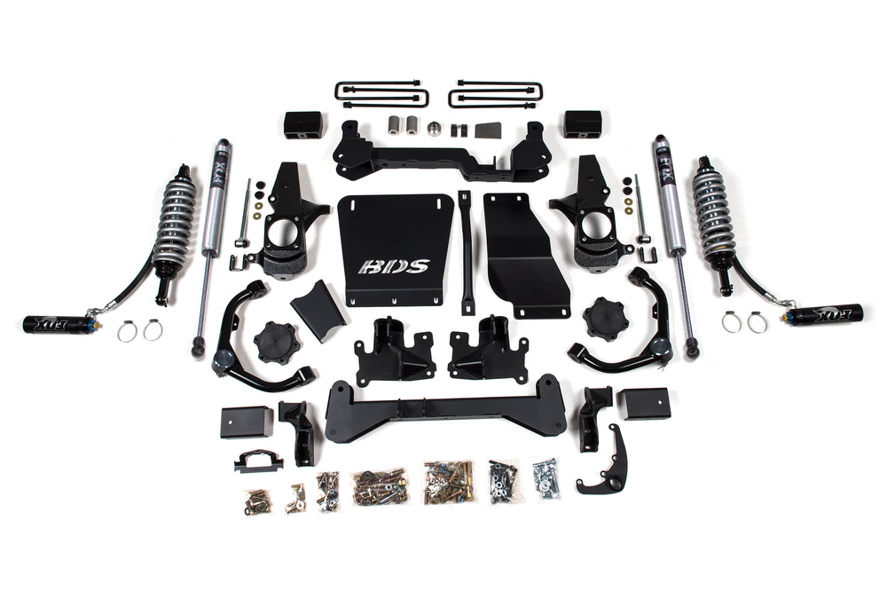 Kit de suspension BDS 4,5 po avec blocs arrière et amortisseurs 2,5 po (GMC/Chevrolet Sierra/Silverado 2500/3500 HD 01-10)