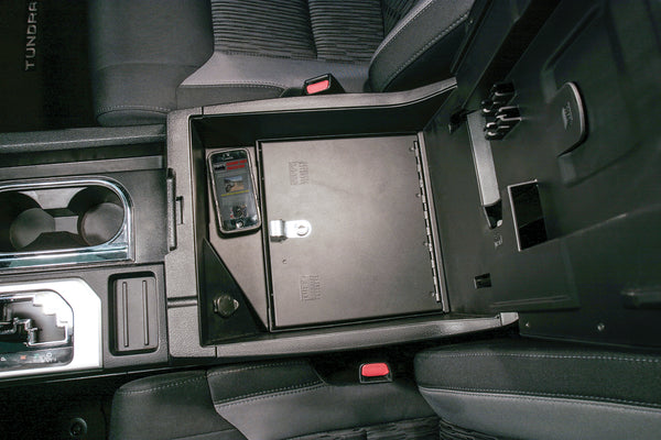 Tuffy Security Products Console Safe - '14-21 Tundra - w/ Fixed Center Console (Black) (32301)
