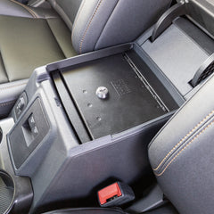 Tuffy Security Products Console Safe - '21-24 Bronco (Black, Standard Key) - Exc. '25-24 4-Door w/ Automatic Transmission