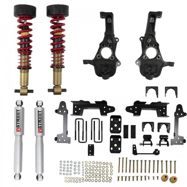 Belltech 2-5" Front / 6" Rear Lowering Kit — 2019-2025 Chevrolet Silverado / GMC Sierra 1500 (Excluding Trail Boss/AT4)