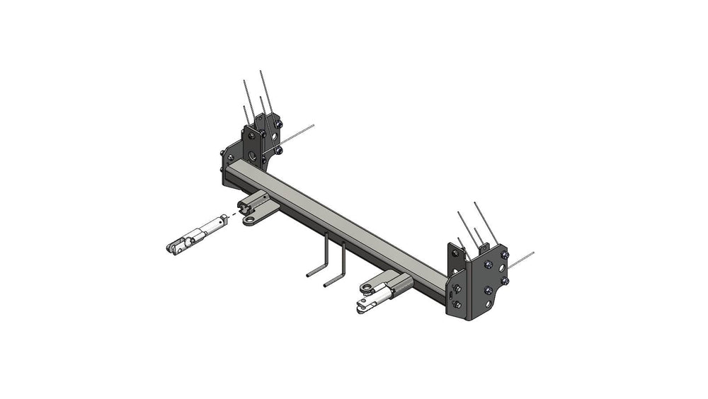 Blue Ox Tow Bar Baseplate - 21-25 Grand Cherokee with Tow Hooks/ 22-25 Grand Cherokee L Overland
