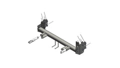 Blue Ox Tow Bar Baseplate - 21-25 Grand Cherokee with Tow Hooks/ 22-25 Grand Cherokee L Overland