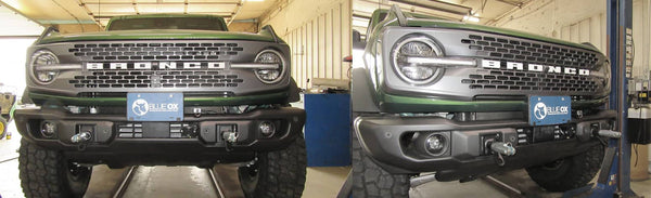 Blue Ox Tow Bar Baseplate | 21-26 Bronco with Modular or Standard Bumper with D-Rings
