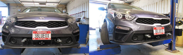 Blue Ox Tow Bar Baseplate - 19-24 Forte with Manual Transmission Without Smart Cruise or Round Fog Lights