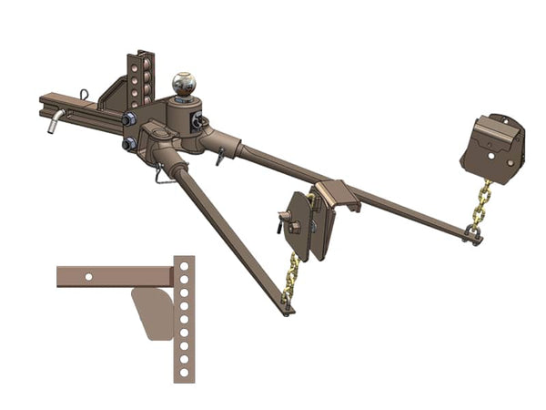 Swaypro Hitch 1000LB 9-9 Rcvr Hitch Blue Ox