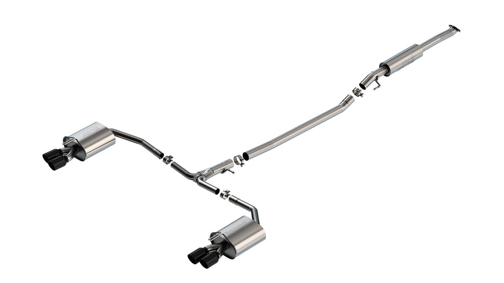 Borla 21-23 Hyundai Sonata N Line 2.5L i4 AT FWD 4DR 2.00in 2.75in S-Type Exhaust - Black Chrome