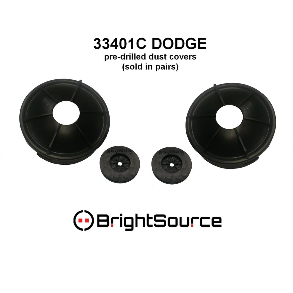 Brightsource Dust Cap Dodge Pair Non-Projector Headlamps, Pre-Drilled