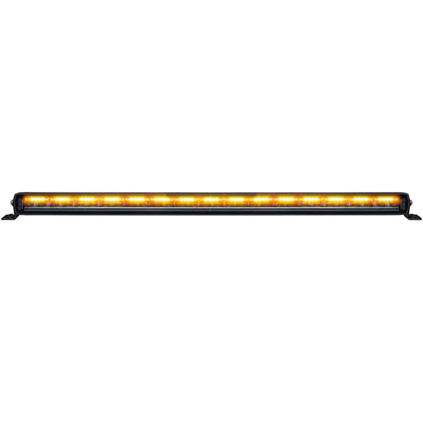 Brightsource Siberia 32" Night Guard Light Bar Single Row with White Amber Position Light & Warning Strobe