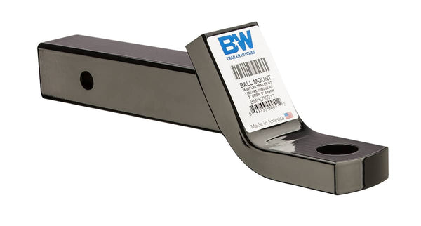 B&W Support de boule classe 5, 2 po, abaissement de 2 po, élévation de 1 po, fixe, trou de boule de 1-1/4 po (BMHD30011)
