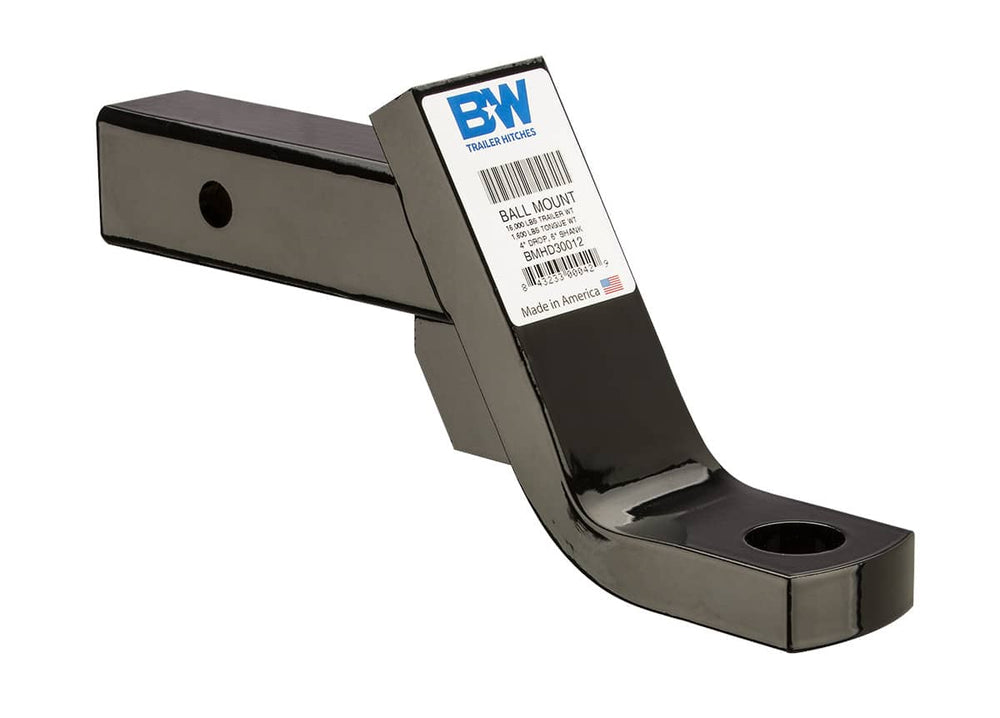 2-INCH Ball Mount B&W Class 5 with 4-INCH Drop Fixed 3-INCH Rise 1-1/4 Inch Ball Hole (BWH-BMHD30012)