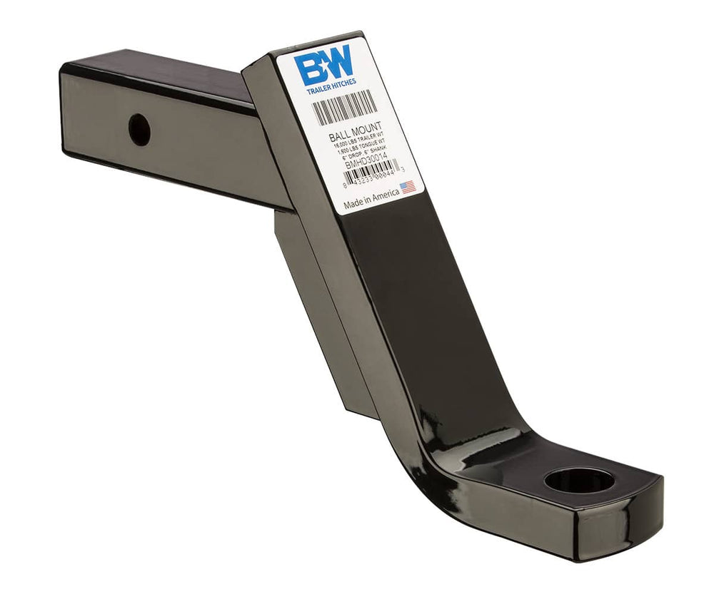 2-INCH Ball Mount B&W Class 5 with 6-INCH Drop Fixed 5-INCH Rise 1-1/4 Inch Ball Hole