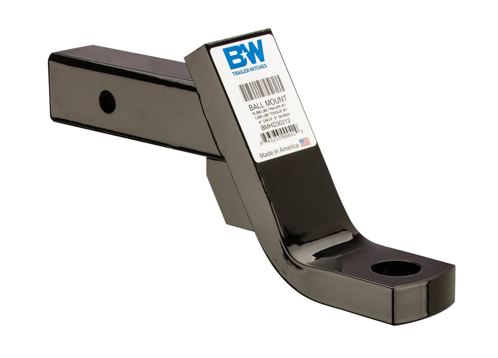 2-1/2 Inch Ball Mount B&W Class 5 with 4-INCH Drop Fixed 3-INCH Rise 1-1/4 Inch Ball Hole