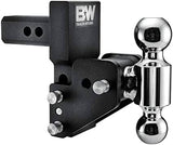ADJUSTABLE BALL MOUNT B&W TOW & STOW BALL MOUNT WITH BALL 1-1/2"-2-1/2" DROP 2-1/2"-3-1/2" RISE DUAL BALL 2" & 2-5/16" B