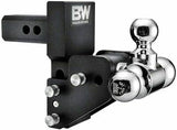 ADJUSTABLE BALL MOUNT B&W TOW & STOW BALL MOUNT WITH BALL 1-1/2"-2-1/2" DROP 2-1/2"-3-1/2" RISE TRI-BALL 1-7/8" / 2" / 2