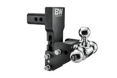 Adjustable Ball Mount B&W Tow & Stow Ball Mount with Ball 5" Drop 6" Rise Tri-Ball 1-7/8" / 2" / 2-5/16" Balls