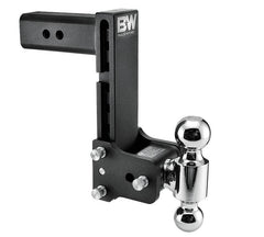 Adjustable Ball Mount B&W Tow & Stow Ball Mount with Ball 2-1/2 Inch Shank 8-1/2 Inch Drop 9-INCH Rise W/2-5/16" & 2" Balls