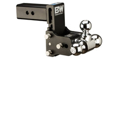 Adjustable Ball Mount B&W Tow & Stow Ball Mount with Ball 2-1/2 Inch Shank 5-INCH Drop 4-1/2 Inch Rise W/2-5/16" , 2" & 1-7/8" Balls
