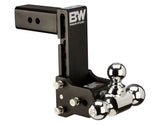 ADJUSTABLE BALL MOUNT  B&W TOW & STOW BALL MOUNT WITH BALL  2-1/2 INCH SHANK 7-INCH DROP  7-1/2 INCH RISE W/2-5/16" 2" &