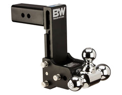Adjustable Ball Mount B&W Tow & Stow Ball Mount with Ball 2-1/2 Inch Shank 7-INCH Drop 7-1/2 Inch Rise W/2-5/16" 2" & 1-7/8" Balls