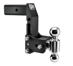 Adjustable Ball Mount Works with GM Multi-Pro Tailgate 2-1/2 Inch Shank - 2 & 2-5/16 Inch Dual Ball - 3 to 7 Inch Drop B&W Tow & Stow Ball Mount with Ball
