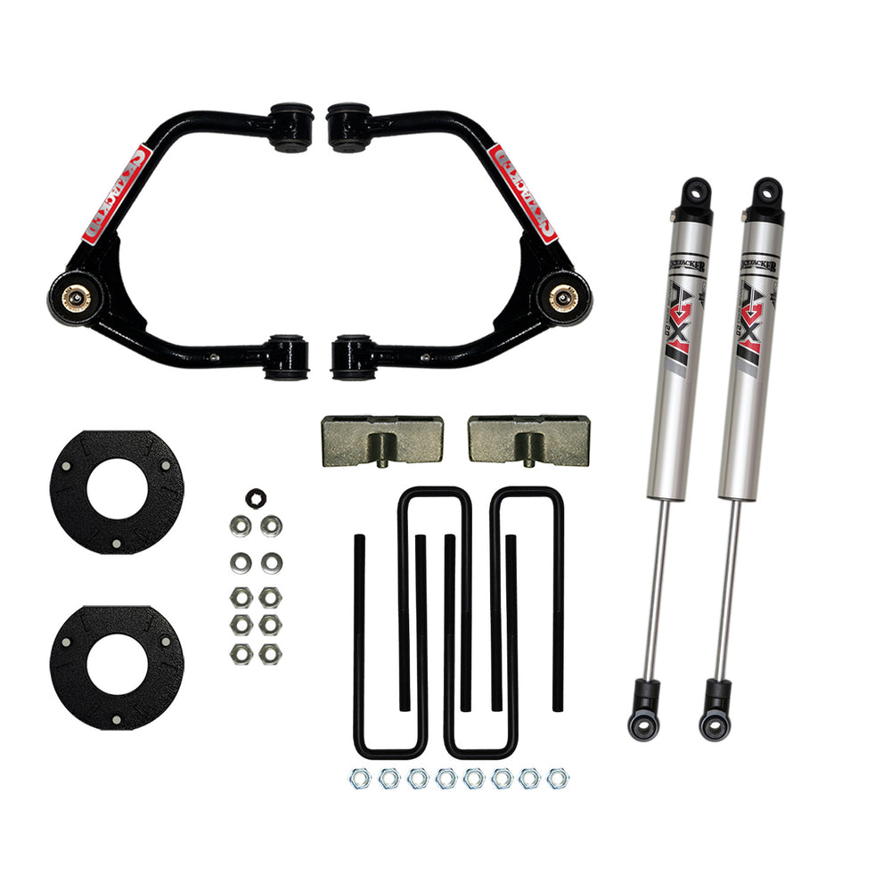 Component Box for Skyjacker 3.5" Lift Kit — with ADX M2.0 Aluminum Monotube Shocks — 2019-2023 Chevrolet Silverado 1500, select trims; 2019-2022 GMC Sierra 1500, select trims (C19350KXM)
