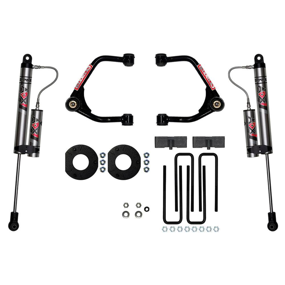 Skyjacker 3.5" Suspension Lift Kit with ADX 2.0 Remote Reservoir Shocks — 2019-2026 Chevrolet Silverado 1500 / 2019-2024 GMC Sierra 1500 (C19350MKX)