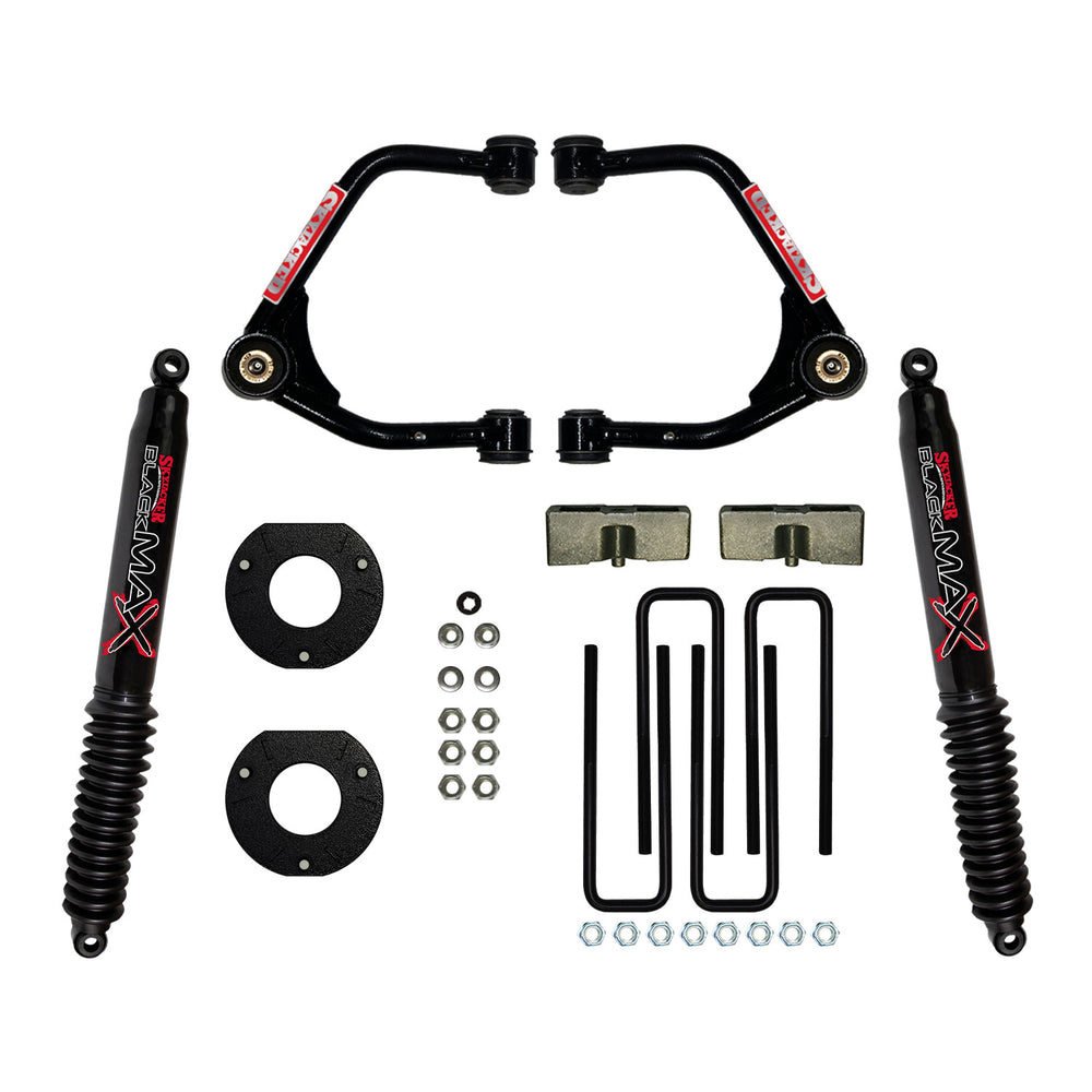 Skyjacker Suspension 3.5" Lift Kit — Black MAX Shocks — 2019-2023 Chevy Silverado 1500 / GMC Sierra 1500 (C19350MPB)