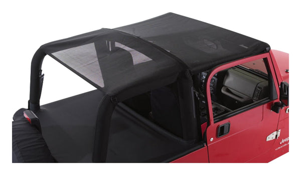 RT Offroad Black Mesh Combo Beach Topper for 2007-2018 Jeep JK Wrangler w/ 2 Doors