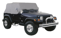 RT Offroad Water Resistant Gray Cab Cover for 1987-91 Jeep YJ Wrangler Fits Over Roll Bar