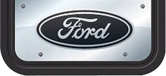 Cloud-Rider Front Mud Flaps with Stainless Plate & Ford Logo 15-25 Transit