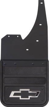 FRONT MUD FLAPS WITH BLACK PLATE & CHEV LOGO 19-26 SILVERADO 1500
