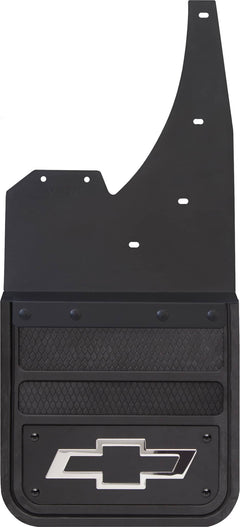 Cloud-Rider Front Mud Flaps with Black Plate & Chev Logo 19-26 Silverado 1500