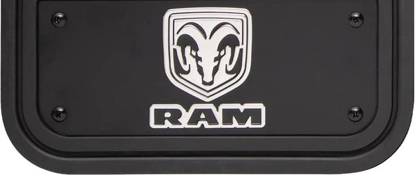 Cloud-Rider Front Mud Flaps with Black Plate & Ram Logo 19-26 Ram 2500/3500