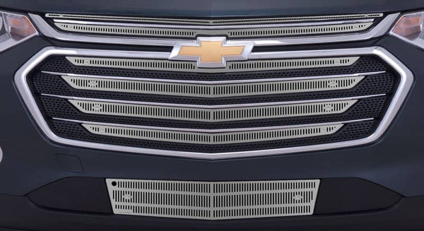 Cloud-Rider Cloud Rider Stainless Grille & Bumper Overlay - 18-19 Traverse Upper Screen with Camera