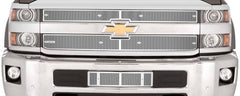 Cloud Rider Stainless Grille & Bumper Overlay 2019 Silverado HD WT / LT with Honeycomb Grille