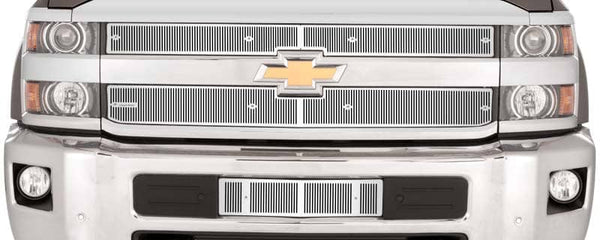 Cloud-Rider Cloud Rider Stainless Grille & Bumper Overlay 2019 Silverado HD WT / LT with Honeycomb Grille