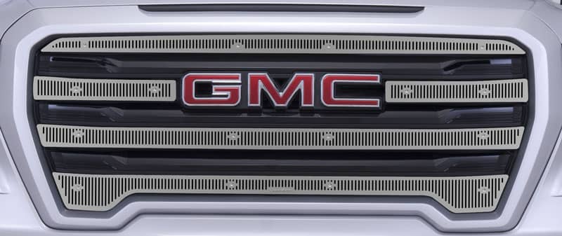 Cloud Rider Stainless Grille Overlay (UPPER ONLY) - 19-21 Sierra 1500 Sle and Elevation
