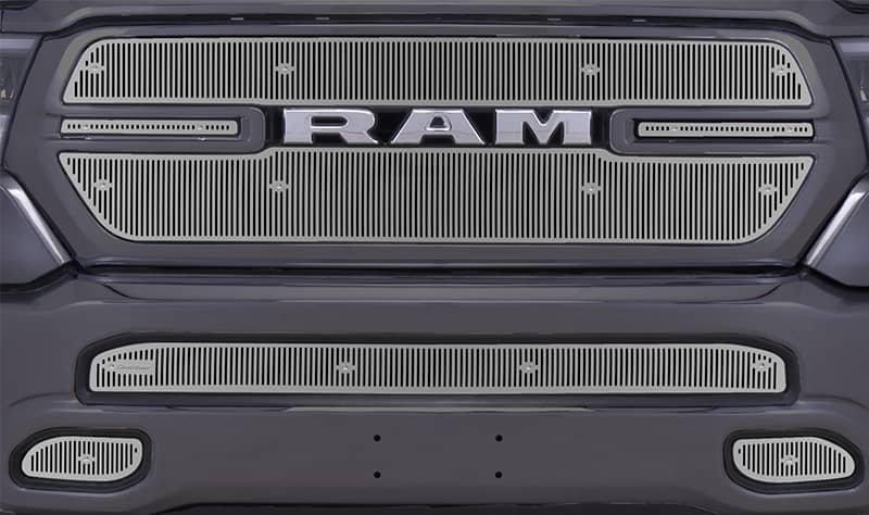 Cloud Rider Stainless Grille & Bumper Overlay 19-24 Ram 1500 Big Horn & Sport Without Camera or Park Sensors