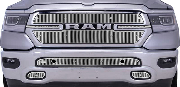 Cloud-Rider Cloud Rider Stainless Grille & Bumper Overlay - 19-24 Ram 1500 Laramie Without Front Camera and with Park (CLO-24-3603)