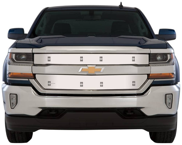 Cloud-Rider Stainless Winter Grille Overlay - 16-18 Silverado 1500 WT/LS/LT