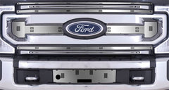 Cloud-Rider Stainless Winter Grille & Bumper Overlay - 20-22 Super Duty XLT W/Block Heater W/License Plate
