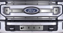 Cloud-Rider Stainless Winter Grille & Bumper Overlay - 20-22 Super Duty XLT W/Block Heater W/O License Plate